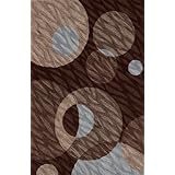 Dalyn Rugs Studio 24 5 Feet by 7 Feet 9 Inch Area Rug Chocolate