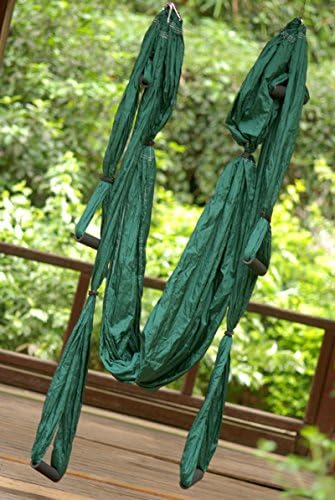 Traction Device Yoga Inversion Swing Trapeze Anti-gravity Belt Tool Fitness Aerial Yoga Flying Yoga Hammock (Dark Teal)
