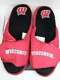 IMAGE OF Wisconsin Badgers 2011 Open Toe Two Tone Hard Sole Slippers - S