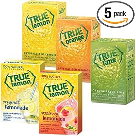 True Lemon, Lime, Orange, Lemonade & Raspberry Lemonade Sampler Pack