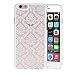 iPhone 6 / iPhone 6S Case, Moonmini Baroque Retro Court Lace Pattern Texture Hard Plastic Clear Case for iPhone 6 / iPhone 6S 4.7 Inch Damask (White)