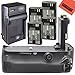 Battery Grip Kit for Canon EOS 5D Mark III, EOS 5DS, EOS 5DS R Digital SLR Camera Includes Vertical Battery Grip + Qty 4 Replacement LP-E6 Batteries + Rapid AC/DC Charger