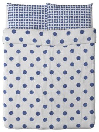 Ikea Henny Cirkel 3pc Queen Duvet-Cover 100-Percent Cotton