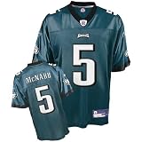 Donovan McNabb Jersey: Reebok Green Replica #5 Philadelphia Eagles Jersey - Large
