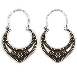 Sterling Silver Hoop Earrings Jewelry 1.5 Inches