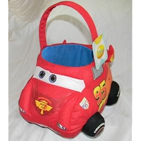  Disneys Cars Plush Easter Basket--Rust-eze McQueen