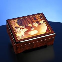 Degas Dress Rehearsal of the Ballet 1874 - Musical Jewelry Box