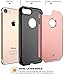 iPhone 8 case, E LV iPhone 7 Case Shock-Absorption / High Impact Resistant Rugged Hybrid Armor Protection Defender Case Cover for Apple iPhone 8 / iPhone 7 [ROSE GOLD/BLACK]