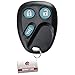 KeylessOption Glow in the Dark Replacement Keyless Entry Remote Control Key Fob Compatible with LHJ011