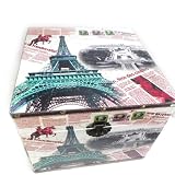 Malle Coffre Bois "Tour Eiffel"