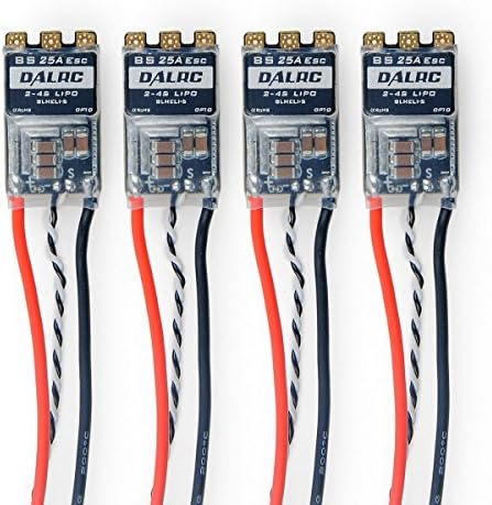 Crazepony 4pcs DALRC BS25A BLHeli_S ESC Damped Mode 2-4S Oneshot125 Oneshot42 for FPV Multicopter Quadcopter by DALRC