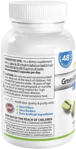Pure Green Coffee Bean Extract With Svetol Plus GCA 90 Count Ultra Strength Diet Pills Advanced Premium Formula w Chlorogenic Acid Vegetarian Capsules 1200 mg (400mg x 3/day) For Men and Women! Maximum Weight Loss Supplement Max Fat Burner That Works Made In The USA