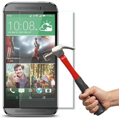 F-Dorla Ultra-thin 0.3mm Tempered Glass Screen Protector for Htc One Max with 9h Hardness&anti-scratch/shatterproof/fingerprint Protector 9h Hardness(htc One Max)