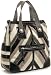 Oversized Melie Bianco Chevron Stripe Tote - Grey, Green, Brown or Blue