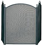 Outdoor Living : UniFlame 3 Fold Large Diameter Black Screen W/ Woven Mesh