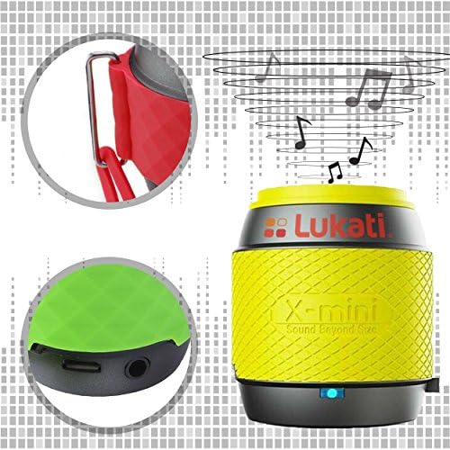 Lukati Ultra-Portable Wireless Bluetooth Speaker,Powerful Sound Works for iPhone, iPad,iPod, Blackberry, Nexus, Samsung and All other Bluetooth Enabled Devices. This Mini Speaker Works Beautifully Weather You Use it As a Center Channel Speaker or You Place it on Your Bookshelf. You Will be Amazed By Lifelike Room Filling Sound From A Compact Satellite Speaker System That Can Stream All Your Favorite Music At A Touch of A Button. Yellow.