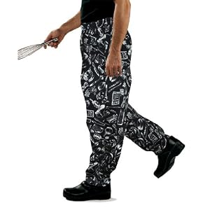 100% Cotton Print Baggy Pants by Happy Chef Uniforms