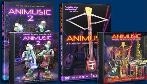 Animusic 4 disk Set DVD #1/#2 CD #1/#2