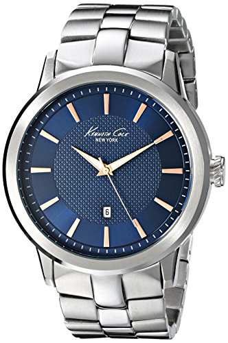Kenneth Cole New York Men's KC9337 Classic Viena Analog Display Japanese Quartz Silver Watch