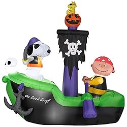 inflatable halloween pirate ship