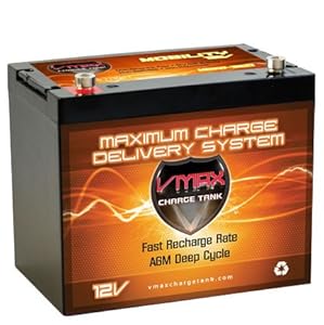 Vmaxtanks MB107 AGM Battery 85AH Wheelchair and Golf Cart Deep Cycle HI Performance vmax Battery