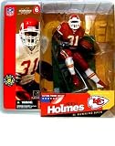 McFarlane Toys NFL Sports Picks Series 6 Action Figure Priest Holmes (Kansas City Chiefs) Red Jersey Red Pants Variant