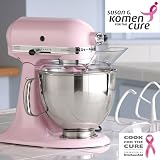 KitchenAid KSM150PSPK Komen Foundation Artisan Series 5-Quart Mixer, Pink