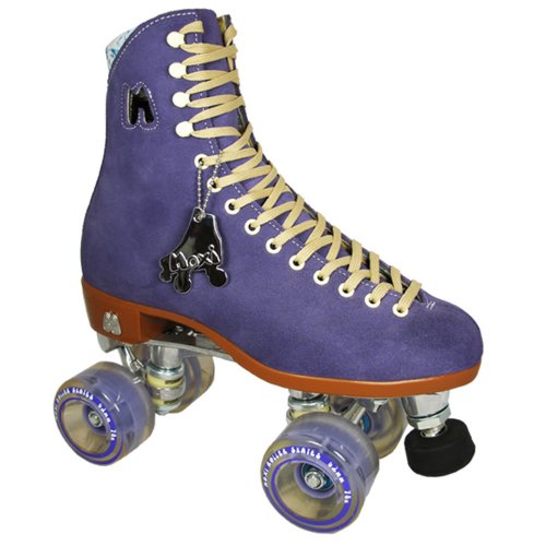 Moxi Purple Suede Outdoor Skates - Moxi Lolly Taffy Outdoor Skates