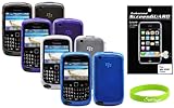 CrazyOnDigital 4 TPU Skin Soft Gel Cases with Screen Protector For Blackber ....