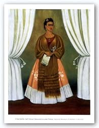 Self-Portrait Dedicated to Leon Trotsky, 1937 by Frida Kahlo 27.5"x21.5" Art Print Poster
