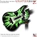Lightning Green WraptorSkinz Skin fits Guitar Hero World Tour Guitar for Nintendo Wii (GUITAR NOT INCLUDED)