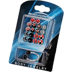 14 Gauge Multi Black 10 Pair Interchangeable Horseshoe Pack