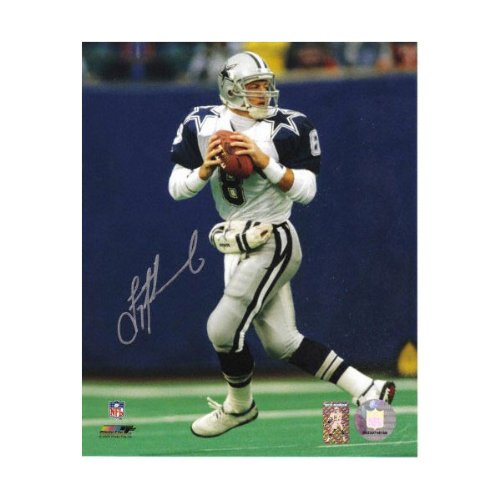 Troy Aikman Dallas Cowboys - 2 Star Jersey - Autographed 8x10 Photograph