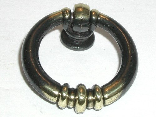Top Knobs M176 Newton Ring Pull Brass/Antique Brass