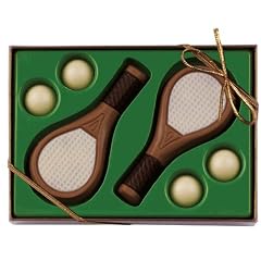 Schokolade-online Geschenkbox Tennis, 8 St�ck je 65g, Gr��e 115x150 mm
