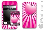 New Apple iPod Touch Protective Skin, fits all 8,16,32gb models - Pink Heart
