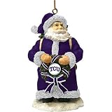 Texas Christian Horned Frogs NCAA Classic Santa Ornament