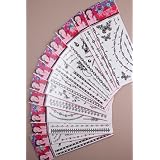 Black Temporary Tattoos IN0209