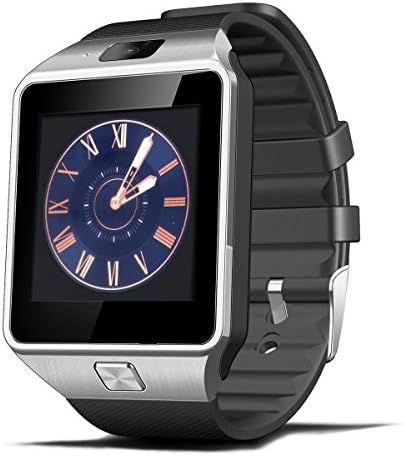 LESHINE Smart Watch Lastest Bluetooth Support Android iPhone System Watch Mobile Phone Android Smart Phone (Black)
