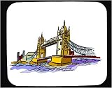 Mouse Pad with London Bridge, England, travel, London, Thames River
