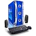 CybertronPC X-Cruiser XCR6700BL, Blue, Intel Core 2 Quad Q7600 (2.66GHz), 4096MB, (2) 500GB in RAID 0, DVD+-RW Dual Layer Burner Drive, Dual Radeon HD2900XT in CrossFire Configuration, 600 Watt Power Supply, Windows Vista Ultimate 64-Bit, 1 Year Parts & Labor Warranty