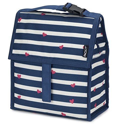 PackIt Freezable Lunch Bag with Zip Closure, Be Mine