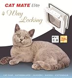 CatMate Elite 307 - 4 Way Locking Cat Flap White