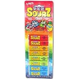 PEZ SOURZ 8 Pack - Sour Candy For PEZ Dispensers - Watermelon, Pineapple, Apple, and Raspberry