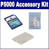 Nikon Coolpix P5000 Digital Camera Accessory Kit includes: ZELCKSG Care & C ....