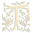 Monogram Embroidered Guest Towel - T - 1 Hand Towel Monogram Embroidered Guest Towel - T - 1 Hand Towel