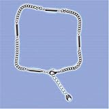 MAGNETIC THERAPY COMFORT Ankle Chain - Silver