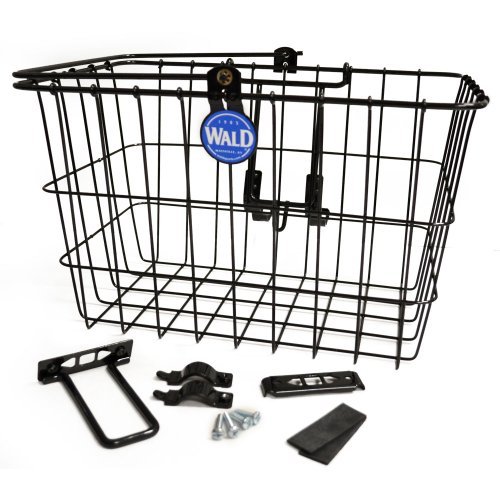 Wald 3133 Front Quick Release Bicycle Basket with Bolt on Clamp