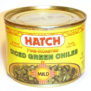 Hatch Fire-Roasted Diced Mild Green Chilies, 4-Ounce (Pack of 12)