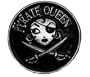 Pyrate Queen With Swords Belt Buckle
